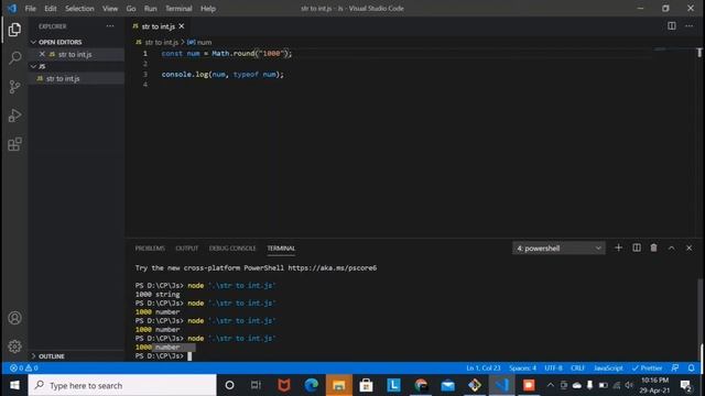 How to convert string to integer in Javascript смотреть онлайн