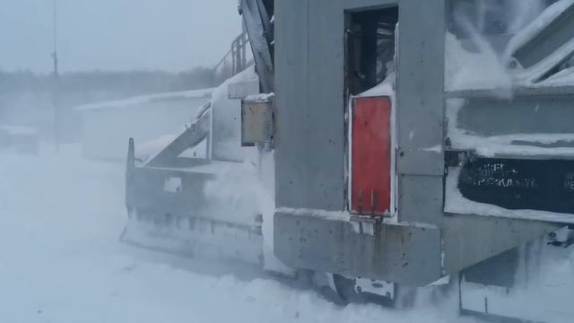 Работа #СМ-2 снегоуборочная машина взморье #зима2022 смотреть онлайн