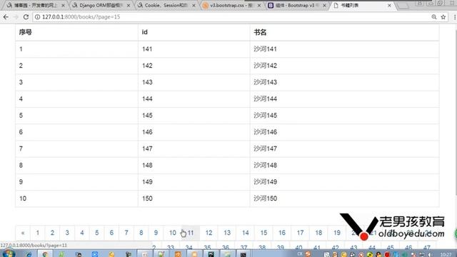 python教程第05章Django进阶之第404课(页面上展示固定的页码数) смотреть онлайн