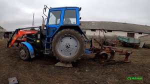 Пахота 2021. Настраиваем плуг ПЛН  3-35 на тракторе МТЗ-82 и пашем огороды.