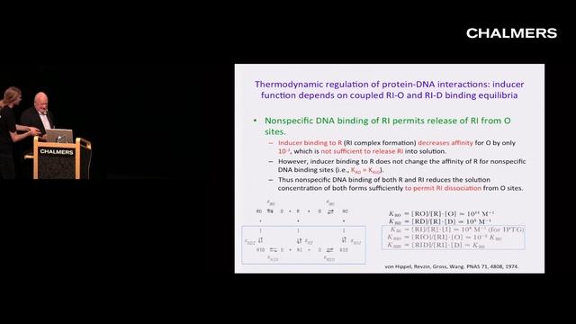 Peter von Hippel: binding of genome-regulatory proteins to DNA in vitro and in vivo смотреть онлайн
