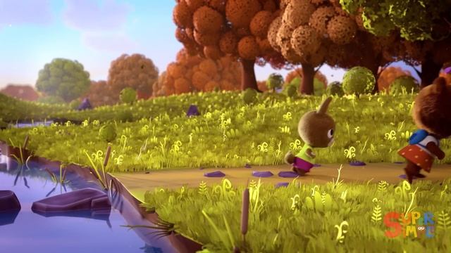 The Bear Went Over The Mountain | Super Simple Songs смотреть онлайн