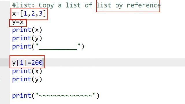 Lists by value or by Reference-Python смотреть онлайн