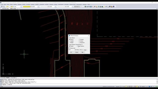 Carlson Civil Elevating 2D to 3D Polylines by screen entities смотреть онлайн