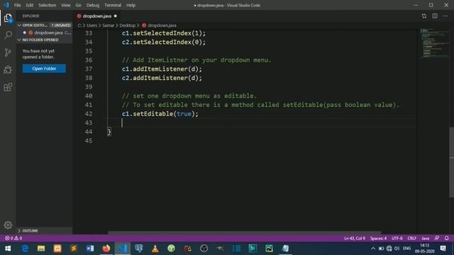 How to Create Simple GUI Drop down List | Java Swing | Learning Bazaar смотреть онлайн