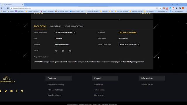 How to join pools and buy tokens in an IGO on KingdomStarter смотреть онлайн
