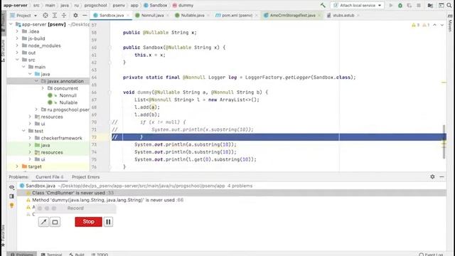 Nullable аннотации и Checker Framework в Java проектах смотреть онлайн