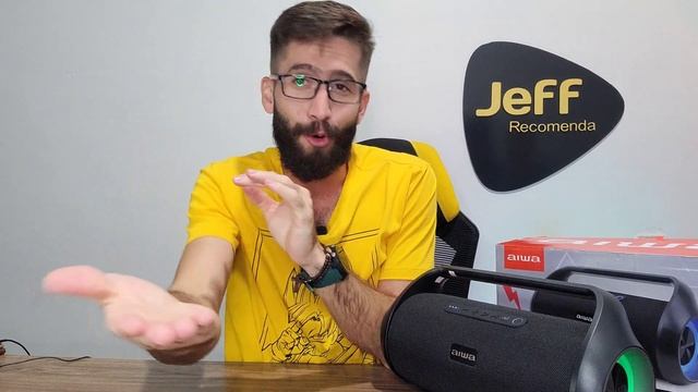 Caixa de som AIWA AWS800BT 50W Rms IPX5: Bons Graves e com LUZES RGB! (Unboxing) смотреть онлайн