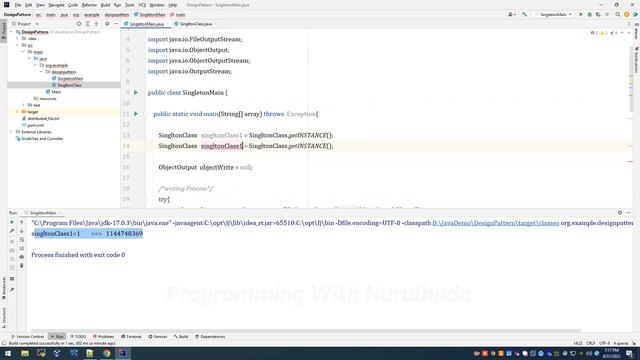 Java Singleton Design Pattern while read data from file or other context | Java Programming смотреть онлайн