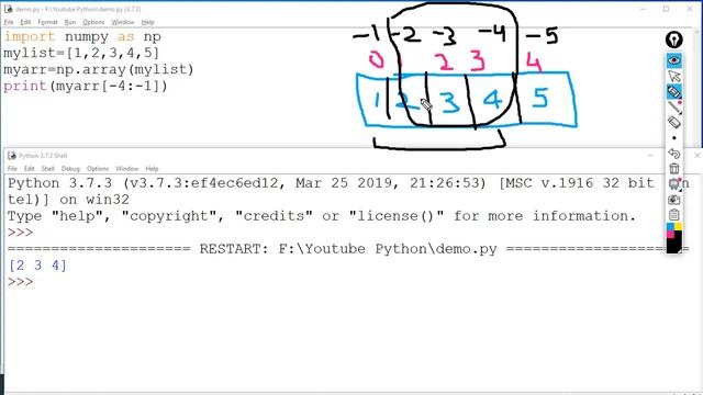 Best Python Tutorial in Hindi | NumPy Array Slicing | Tutorial 38-For beginners | CodeGuru смотреть онлайн