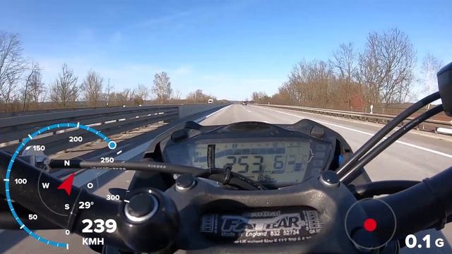 Suzuki GSX-S 1000 - TOPSPEED Auf Autobahn - GPS Daten
