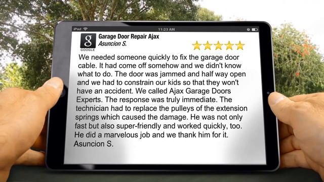 Garage Door Repair Ajax Ajax
Remarkable
5 Star Review by Asuncion S. смотреть онлайн