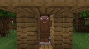 Она какает в туалете, но это Minecraft! ?