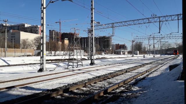 [РЖД] [МЦК] Электропоезд ЭС2Г-069 "Ласточка" рейсом по часовой стрелке на МЦК. смотреть онлайн