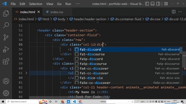 P-3 Responsive Portfolio Development In Hindi HTML | CSS | Bootstrap @Justforcode смотреть онлайн