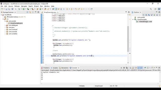 Collections | Arraylist in Java смотреть онлайн