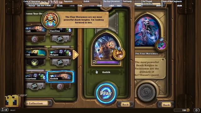 (World Record) Hearthstone: Curse of Naxxramas "Normal" Speedrun in 27:20 смотреть онлайн