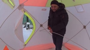 Палатка для зимней рыбалки  Медведь Куб 2 и Куб 3 однослойная