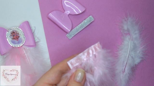 ?Такого с кожзамом никто не делал? ч.2/?DIY Бантики с интересной серединкой ?/МК Алена Творю красот смотреть онлайн