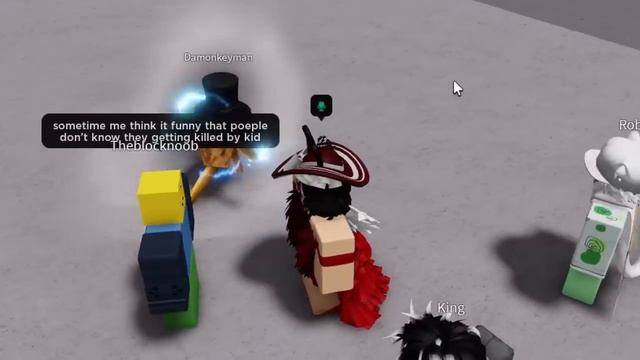 The Nicest Kid Meets A Silly Clown In The Strongest Battlegrounds.. | Roblox