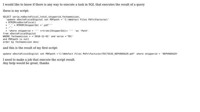 Databases: Run sql script result as job in SQL (2 Solutions!!) смотреть онлайн