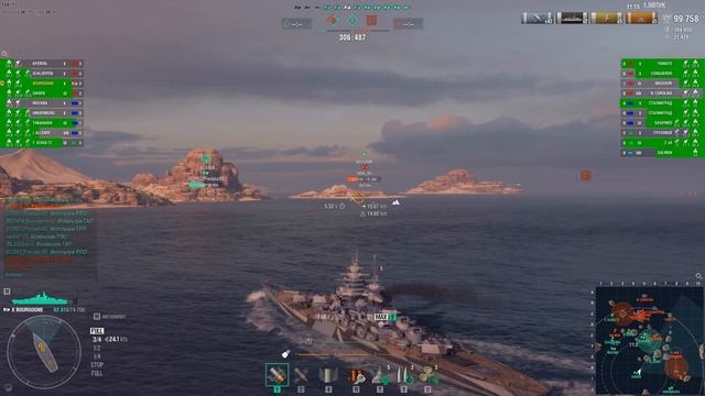 Линкор BOURGOGNE 255К Урона! Мир кораблей World of Warships смотреть онлайн