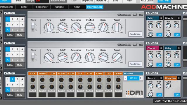 ACID MACHINE 2 LIVE online browser jam -- errozero.co.uk/acid-machine/ смотреть онлайн
