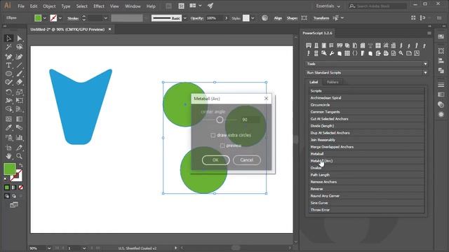 Run Standard Scripts PowerScript For Adobe Illustrator