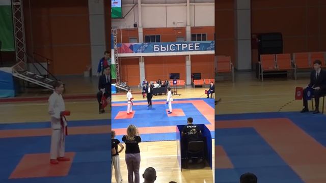 Республиканский турнир по каратэ кумите WKF, бой номер 3 смотреть онлайн