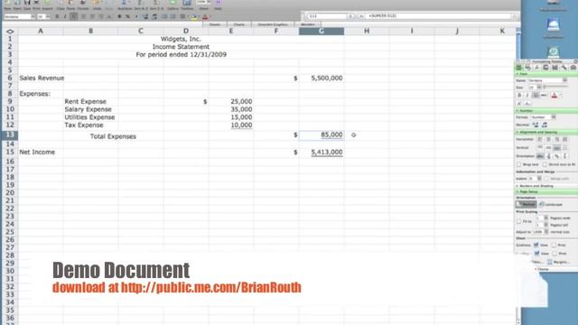 Excel Income Statement - Simple #2 смотреть онлайн
