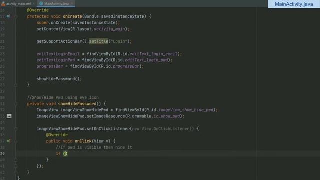 #2 Main Activity Java | Login and Register Android App with Firebase Authentication using Java смотреть онлайн