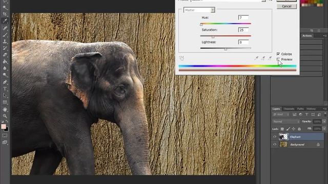Photoshop - Change the Color of a Selection or Layer - Hue and Saturation - Unsharp Mask смотреть онлайн
