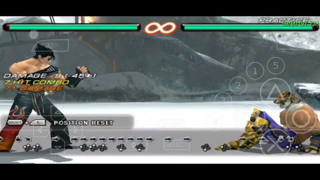 JIN KAZAMA COMBO TUTORIAL | WITH BUTTON INPUT | TEKKEN 6 PSP | PPSSPP ANDROID смотреть онлайн