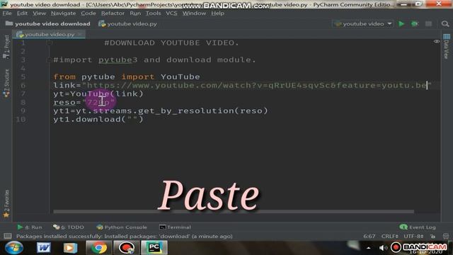 how to download video in python || How to download YouTube video using python || смотреть онлайн