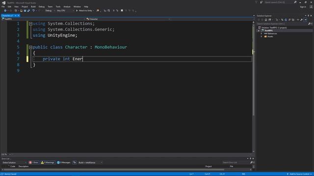 Build a Text-Based RPG in Unity Part 1 - Creating the Character Class смотреть онлайн