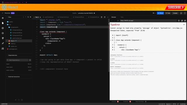 REACT JS Context Slow Paced Tutorial - Pure Coding Vibes смотреть онлайн