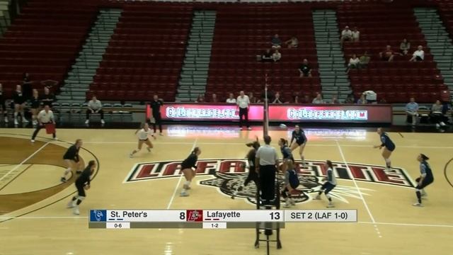 St. Peter's vs Lafayette NCAA Women's Volleyball смотреть онлайн