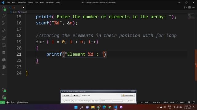 #13 C language practice | copy elements of an array смотреть онлайн