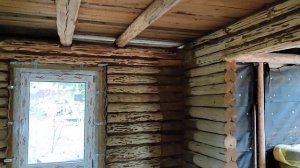 Ремонт старого деревянного дома 6х6 м с пристройкой 2,5 м. Часть 1.