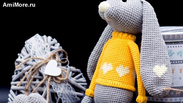 Амигуруми: схема Зайка Боно. Игрушки вязаные крючком - Free crochet patterns. смотреть онлайн