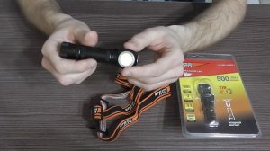 Фонарь Яркий луч LH-500 "ENOT"/бюджетный налобный фонарик