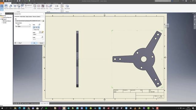 How to convert 3D .igs files to 2D .dwg files with dimensions Autodesk Inventor 2019 смотреть онлайн