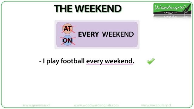 THE WEEKEND - AT the weekend or ON the weekend? смотреть онлайн