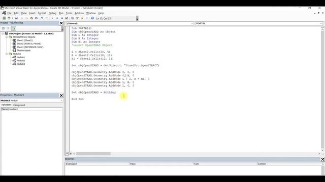 Excel VBA Basics for structural Engineers -Creating Portal Frame-Part-3 смотреть онлайн