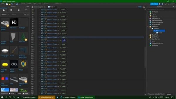 How to make a Timer, roblox studio!