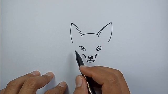 How to draw a fox head | Easy Drawings смотреть онлайн