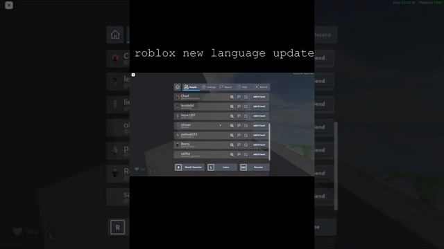 ROBLOX LANGUAGE UPDATE? смотреть онлайн