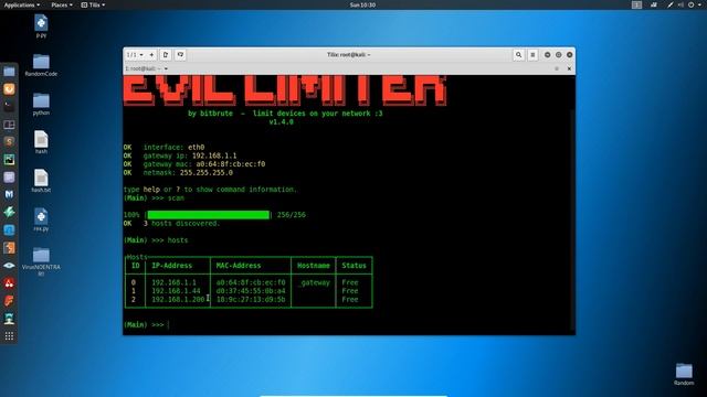 Como tumbar el internet a otra pc| Controla el tráfico con EVILLIMITER Kali Linux 2022!! смотреть онлайн