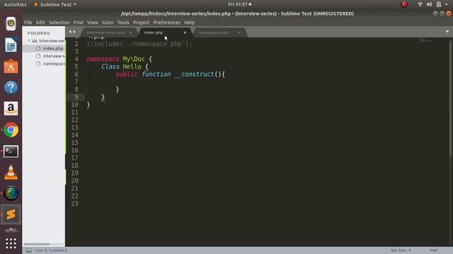 Interview Question 2022 - Q5- Namespace in PHP смотреть онлайн
