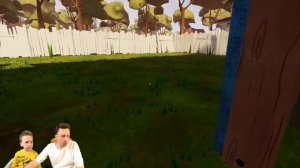 ПРИВЕТ СОСЕД первый Letsplay Hello Neighbor | Рум Тур по странному дому | Летсплей от папы и Ильи